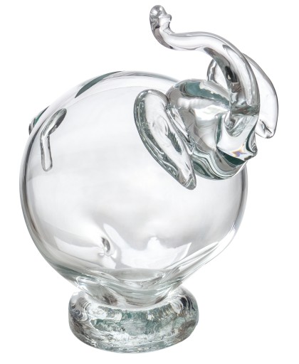 ЛУЧОК СВИНЯ СЛОНА, ПРОЗОРНЕ СКЛО, РУЧНИЙ РОБІТ