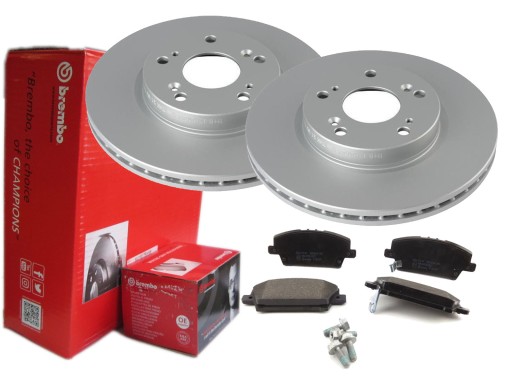 ДИСКИ + КОЛОДКИ BREMBO ПЕРЕДНЯ HONDA CIVIC VIII