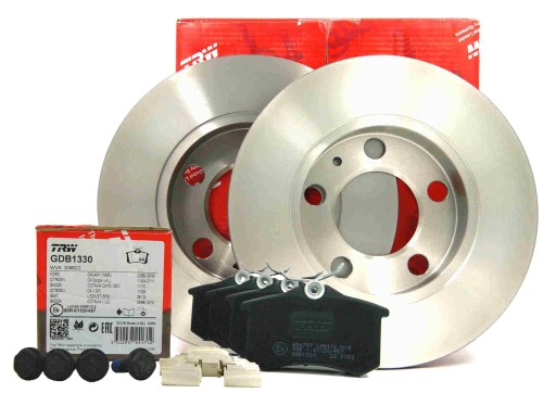 TRW ДИСКИ + КОЛОДКИ ЗАДНІ ДЛЯ SEAT IBIZA IV V LEON І