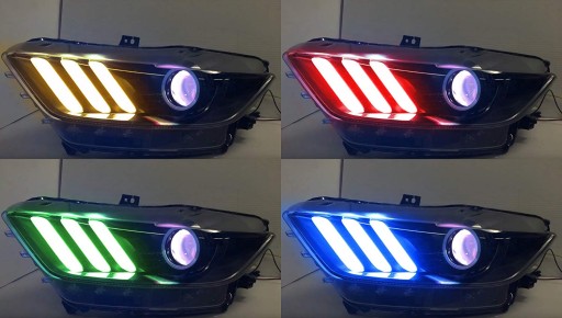 LED RGBW DRL ДНЕВНЫЕ ПАРКОВОЧНЫЕ ОГНИ MUSTANG VI