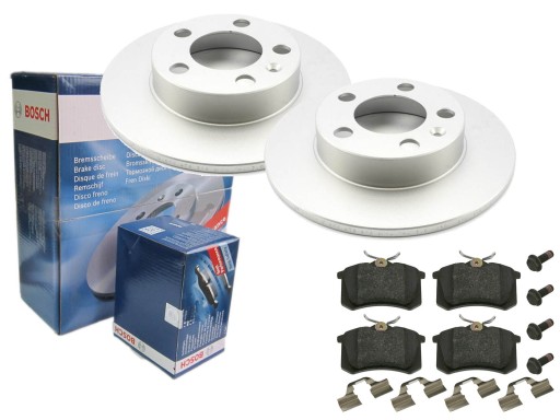 Диски колодки BOSCH задній A2 8z0 A3 8L1 TT 8N3