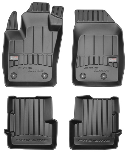 Коврики салонные (комплект, резиновые, 4 шт., чёрные) JEEP RENEGADE