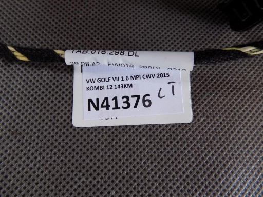 VW GOLF VII Kabelbaum Tür links heck 5G4971693K
