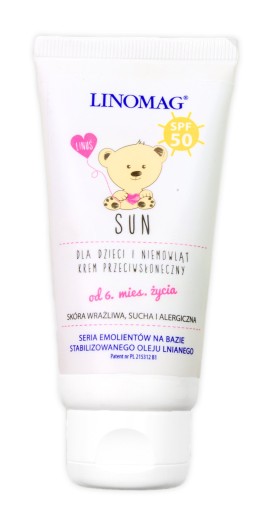 Сонцезахисний крем Linomag 50 SPF 50 мл 0,1 г