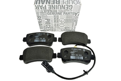 440601186R - КОЛОДКИ ЗАДНІЙ МАЙСТЕР 3 8201612614 8200735281 ОРИГІНАЛ
