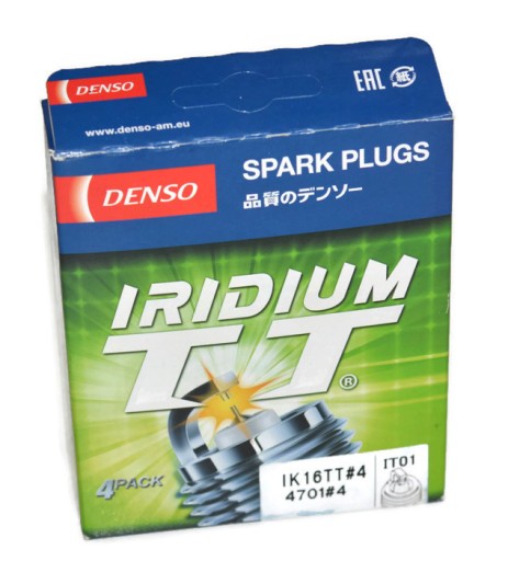 IK16TT, - 4 свечи зажигания denso iridium ik16tt 4701 бензин, сжиженный газ, сжиженный природный газ, 4 шт.
