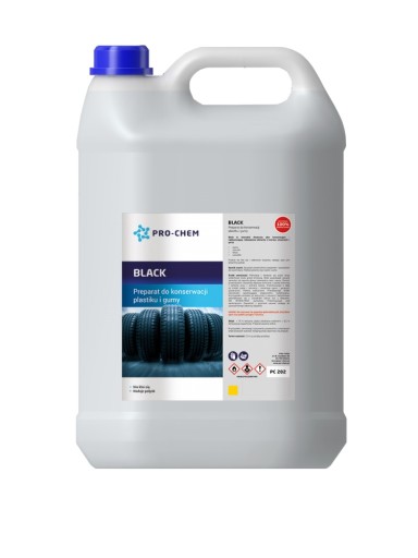 РІДИНА ДЛЯ ОБСЛУГОВУВАННЯ ПЛАСТИКУ І ГУМИ ЧОРНА 5Л PRO-CHEM