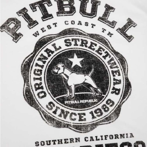 Koszulka Pit Bull University Logo 20 męska biała L 10253115031 Odzież Męska T-shirty HF RNRSHF-1