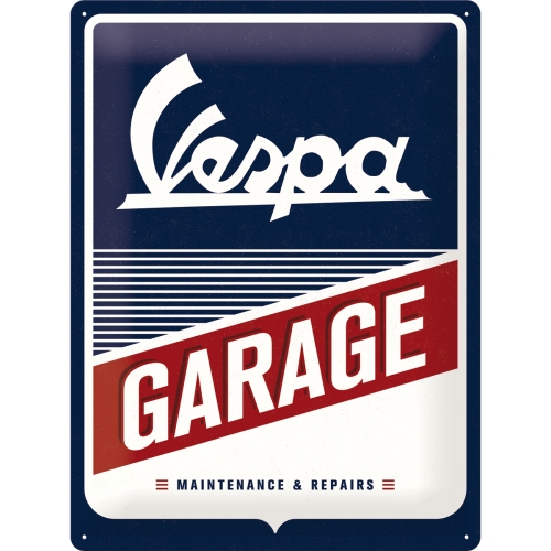 Дошка вивіска Vespa GARAGE ITALIA лист 30x40