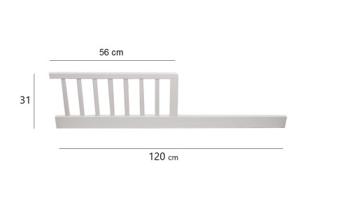 Barierkapłotek Do łóżeczka Dziecięcego Białego