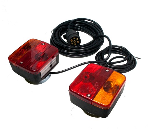 КОМПЛЕКТ ЛІХТАРІВ ДЛЯ ПРИЧЕПА-МАГНІТ 12В