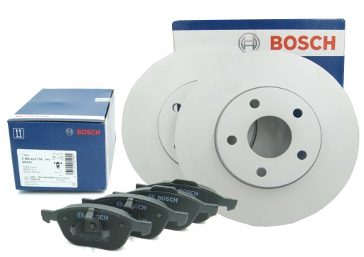 BOSCH ДИСКИ + КОЛОДКИ ПЕРЕДНІ ДЛЯ FORD FOCUS MK2 MK3