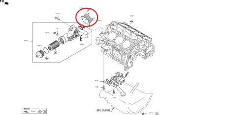 264103LTA0 26410-3LTA0 - МАСЛООХОЛОДЖУВАЧ KIA STINGER 3.3 GDI HYUNDAI G80