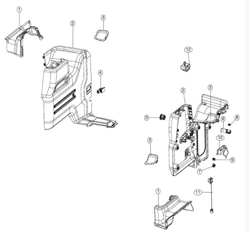 6BM30TX7AF 6BM30TX7AG - ПЛАСТИК БАГАЖНИКА ПРАВИЙ БЕКОН WRANGLER JL 2018+