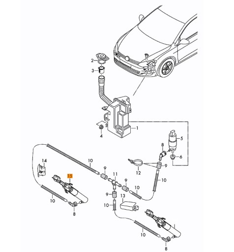 5E0955966A - ОМЫВАТЕЛЬ ФАР OCTAVIA III RS 12-17