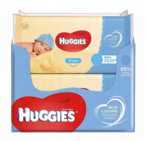Huggies Pure 56 ks vlhčených obrúskov