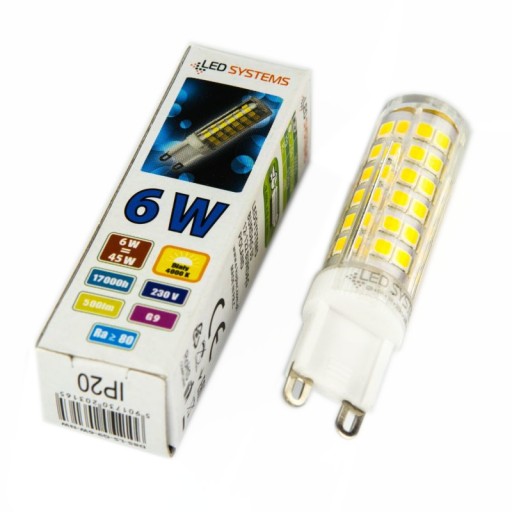 ŻARÓWKA LED G9 6W 4000K 510LM LED SYSTEMS (d85-ls g9) • Cena, Opinie •  Źródła światła 7797468907 • Allegro