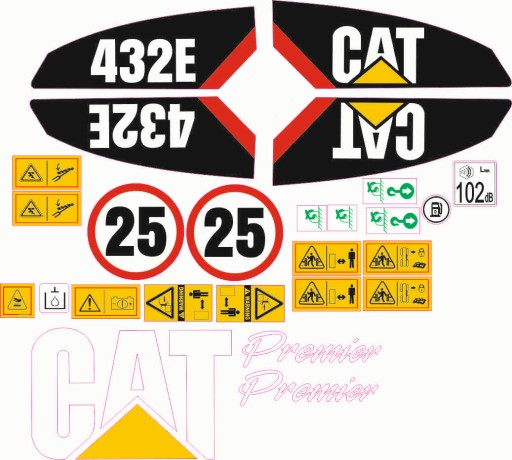 НАКЛЕЙКИ НАКЛЕЙКА ОБЕРТЫВАНИЕ CAT 432E