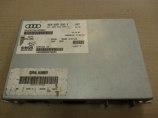 AUDI A6 A8 модуль радіо DAB 4E0035593F 4E0910593K