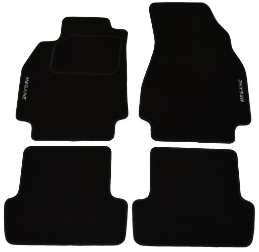 Renault Megane II Велюрові килимки Classic + вишивка