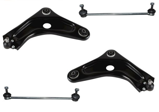 ALL1384B - Поперечные рычаги, пальцы, втулки, разъемы, передний комплект peugeot 207