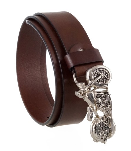 МОТОЦИКЛЕТНЫЙ КОЖАНЫЙ РЕМЕНЬ ПРЯЖКА ЧОППЕР