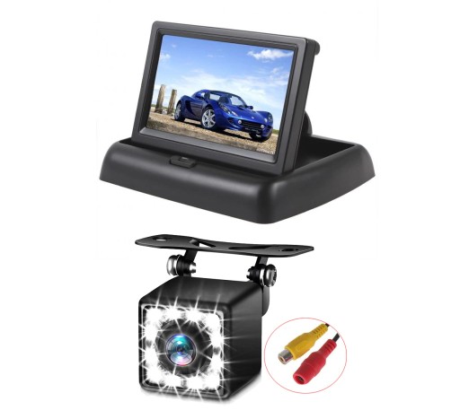 Камера заднего вида 12LED + монитор 4,3 LOCKABLE 10M