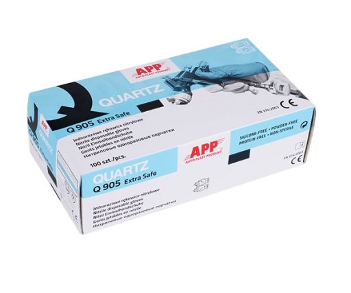 APP КВАРЦОВІ НІТРИЛОВІ РУКАВИЧКИ EXTRA SAFE XL-100ШТ