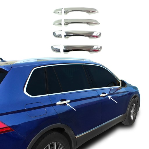 Хромированные дверные ручки крышки TIGUAN ALLSPACE 2016-