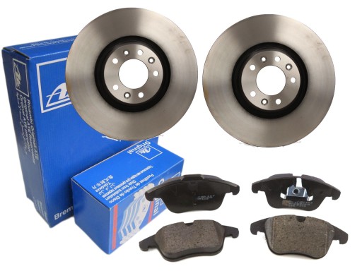 ДИСКИ + КОЛОДКИ ATE ПЕРЕДНЯ FORD MONDEO IV MK4