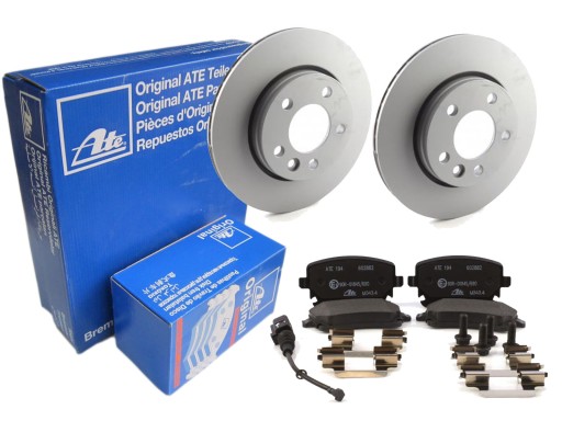 Диски + колодки ATE задній VW TRANSPORTER T5 V