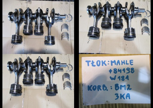 2,0D - Поршни коленвала тойота рав 4 2.0d