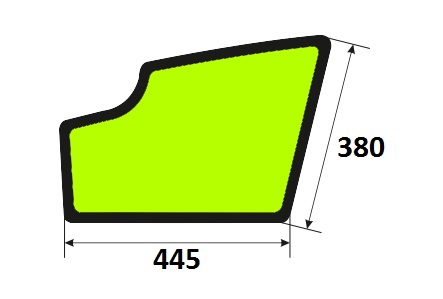900 910 - скло нижньої двері JCB 8014, 8016, 8018, 8020
