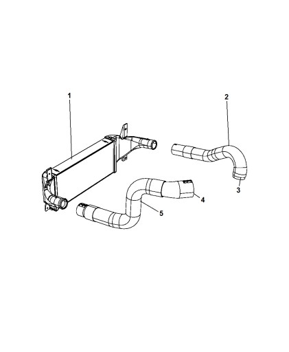 Potrubie medzichladiča turba Jeep Wrangler 2.8CRD
