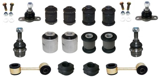 ALL4908A - Пальцы, втулки поперечных рычагов, резиновые соединители, передний комплект vw transporter t4 1996-2003 гг.