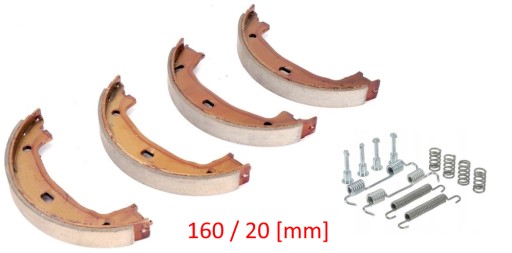 SZCZĘKI HAMULCA RĘCZNEGO +SPRĘ BMW E46 E90 E81 E91