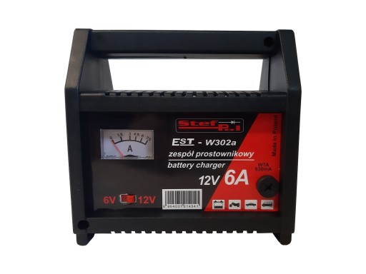 Выпрямитель зарядное устройство STEF-POL EST-W302a 6/12V 6A