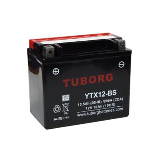 T-YTX12-BS - Аккумулятор Tuborg YTX12-BS 10.5 Ah 200A AGM