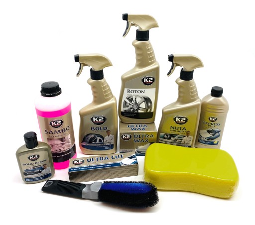 K2 набір косметики для догляду за автомобілем 10 ELEM.