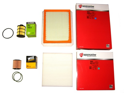 WA60137ASX - КОМПЛЕКТ ФІЛЬТРІВ OPEL ZAFIRA B 1.9 CDTI