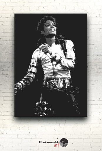 Michael Jackson - OBRAZ 80x60 ( nie plakat ) 13480411882 - Sklepy, Opinie, w Allegro.pl