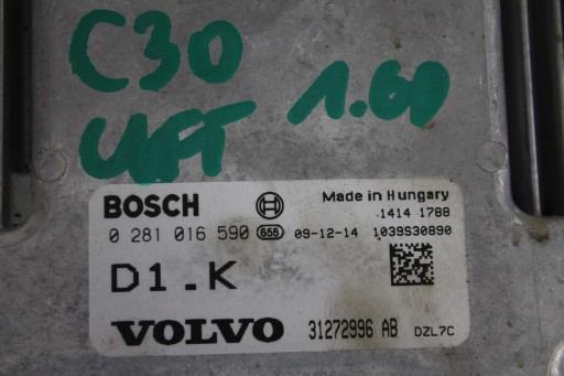 CENTRALINA MOTORE 31272996AB VOLVO C30 LIFT