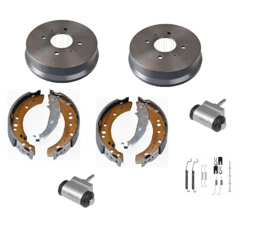 БАРАБАНЫ ЧЕЛЮСТИ ЦИЛИНДРОВ MITSUBISHI COLT VI 03-