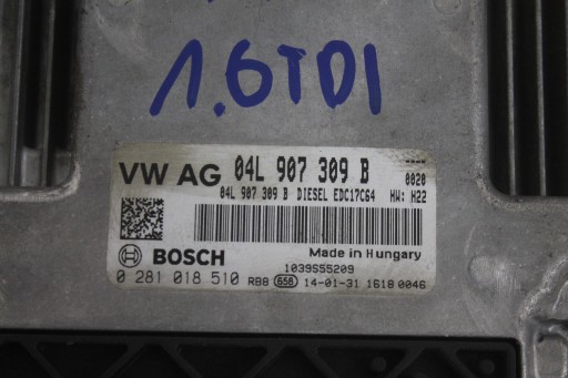 Bedienteil DES MOTORS 04L907309B OCTAVIA III 1.6 TDI