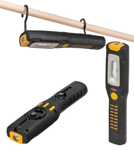 АККУМУЛЯТОРНАЯ ЛАМПА 6 + 1 LED МАГНИТ КРЮЧКИ