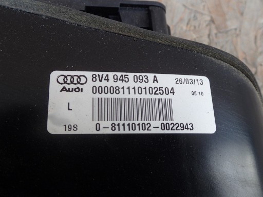 light left rear left rear part AUDI A3 8V 8V4945093A