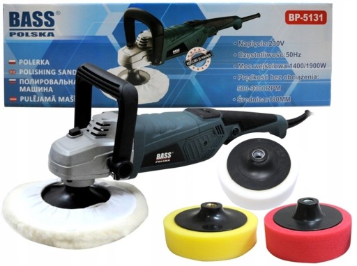 BASS ПОЛЬСКИЙ АВТОМОБИЛЬНЫЙ ПОЛИРОВЩИК ПЛАВНАЯ РЕГУЛИРОВКА