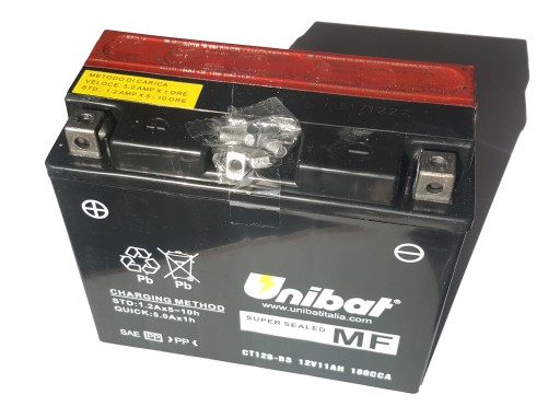 CT12B - Аккумулятор motor UNIBAT CT12B-BS YT12B-BS 11ah 12V