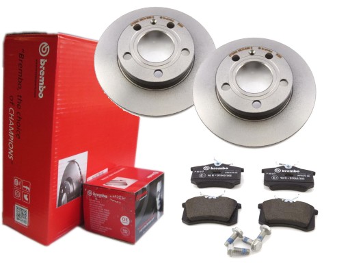 Диски + колодки BREMBO задние AUDI A4 B6 B7 + AVANT