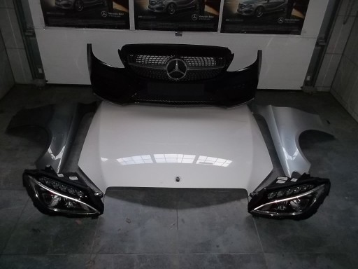 205 - MERCEDES C CLASS W205 КУПЕ AMG В КОМПЛЕКТЕ ПЕРЕДНЯЯ ЧАСТЬ